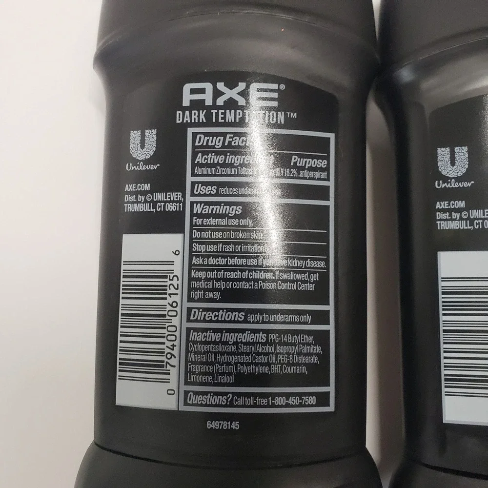 AXE Antiperspirant Men 2.6 oz Dark Temptation 48H Protection Lot of 4 NEW Bundle